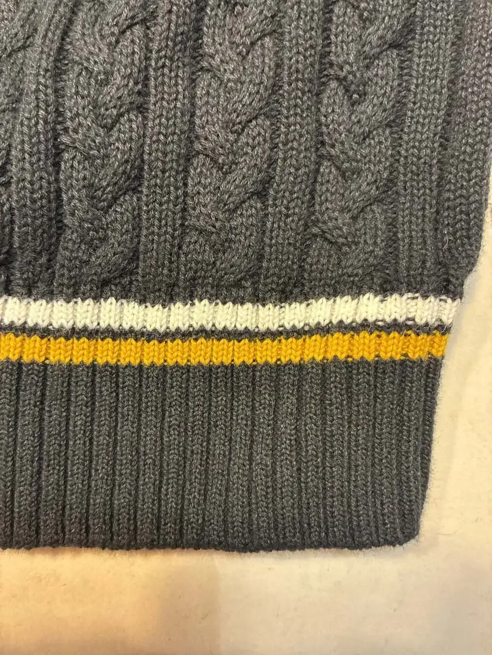 BOBOYOYO Boys Sweater Vest Unisex Cable Knit School Uniform